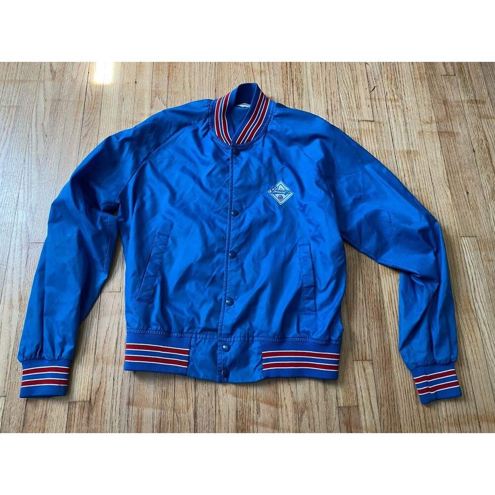 Vintage 1990’s Chalk Line MLB Chicago Cubs Logo Jacket Windbreaker Adult M